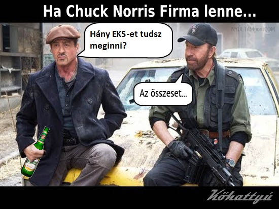 Ha Chuck Norris Firma lenne... :D